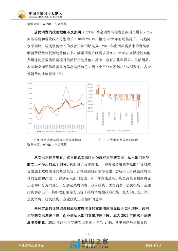 中国金融四十人论坛：2023年第四季度宏观政策报告-走出低通胀才能走进经济繁荣 - 第5页预览图