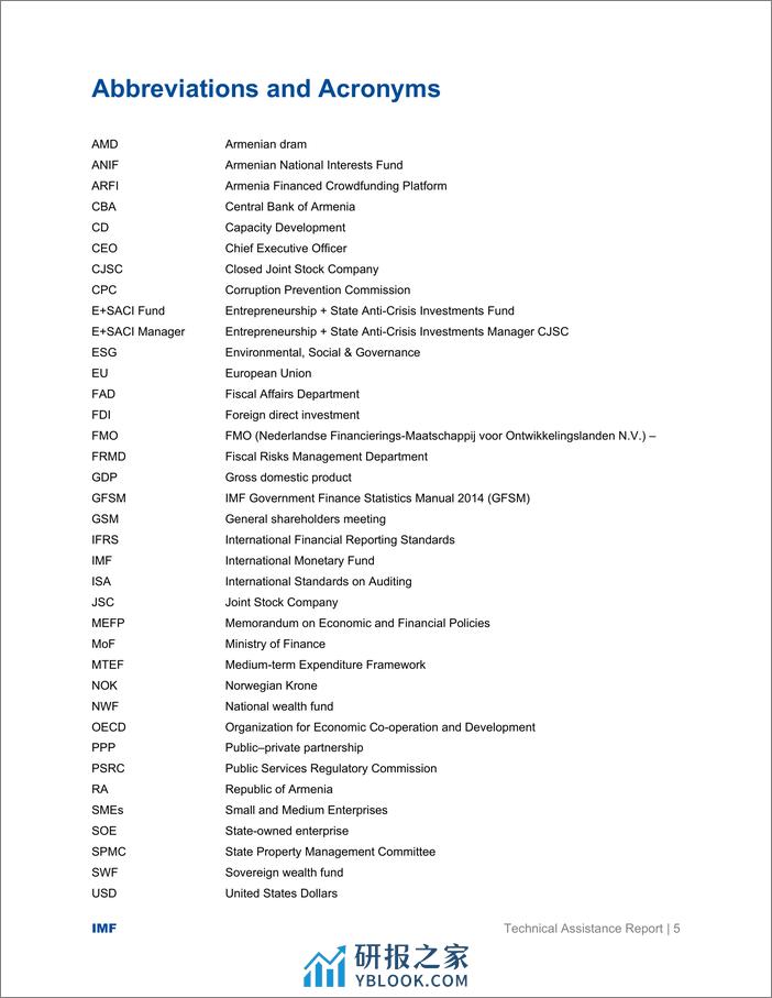 IMF-亚美尼亚共和国：加强国有企业问责框架的技术援助报告（英）-2024-65页 - 第5页预览图