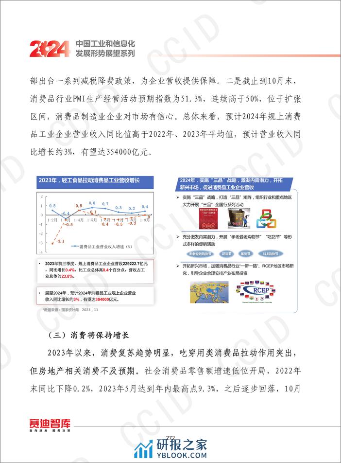 2024年我国消费品工业发展形势展望 - 第3页预览图