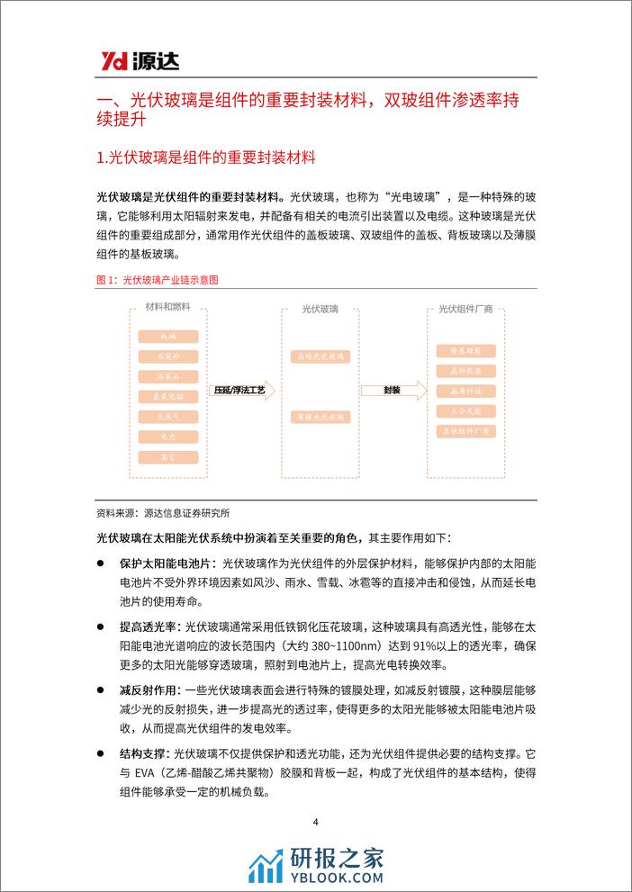 光伏玻璃行业研究：供需趋于动态平衡，行业盈利有望触底回升-240327-源达信息-18页 - 第4页预览图