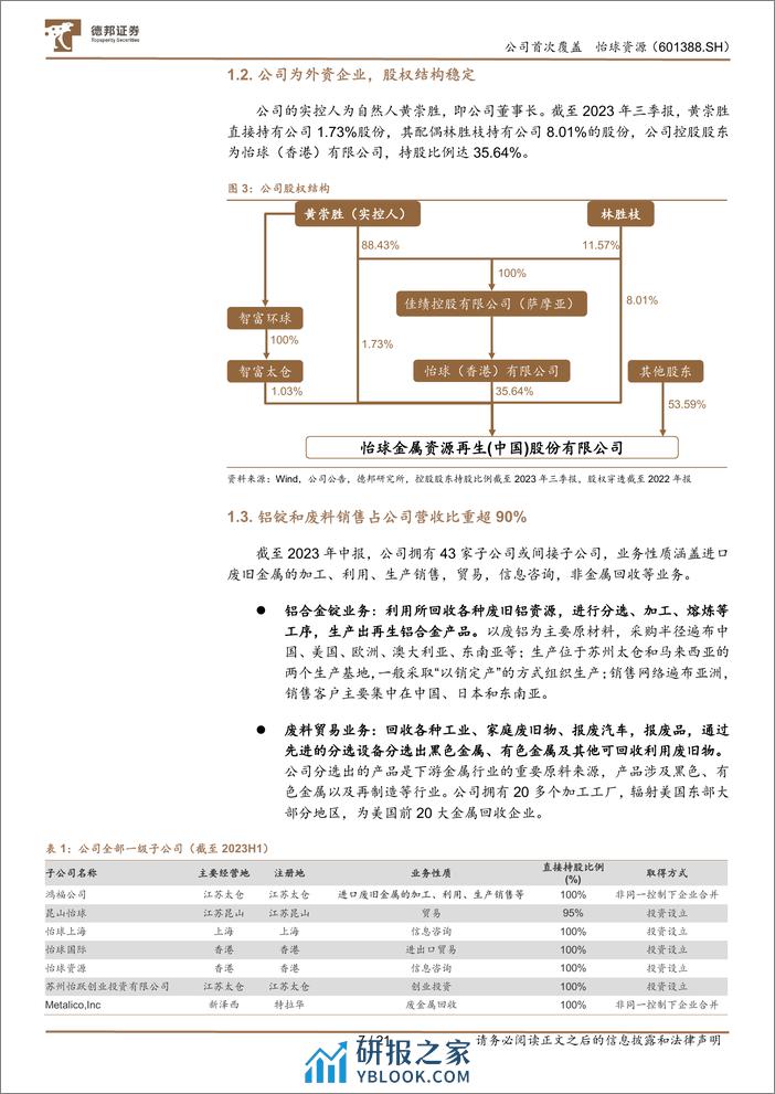 深度报告-20240125-德邦证券-怡球资源-601388.SH-铝资源再生领域龙头企业_印尼项目扩产打开成长空间_21页_1mb - 第7页预览图