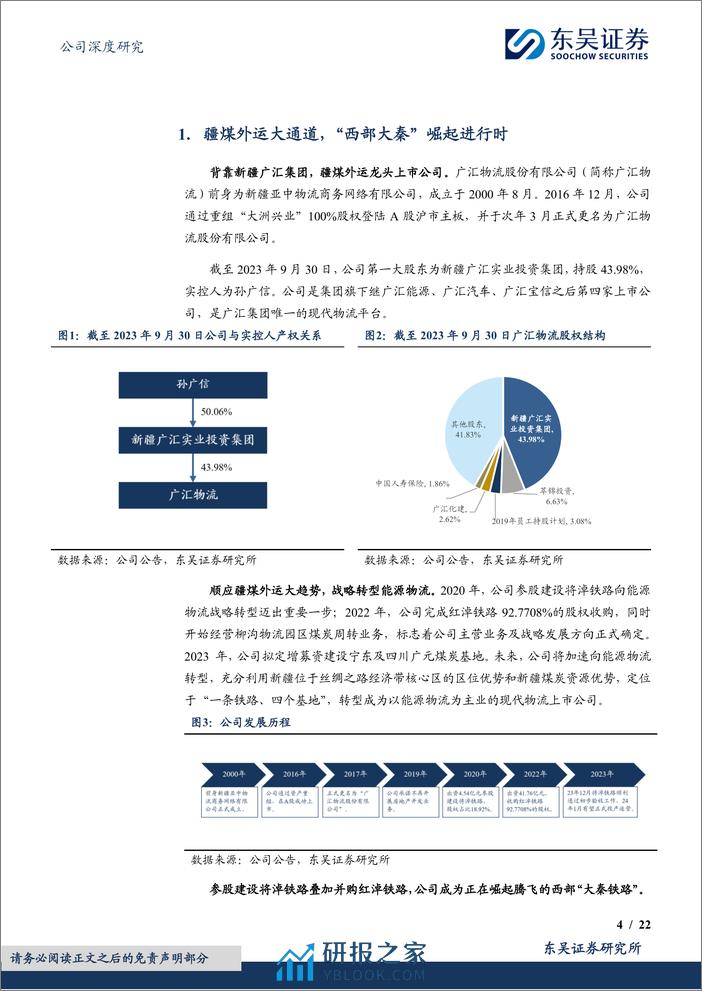 深度报告-20240118-东吴证券-广汇物流-600603.SH-将淖铁路通车兑现_运量增长铸就疆煤外运大动脉_22页_1mb - 第4页预览图