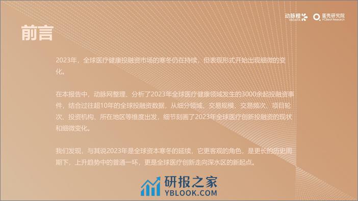 2023年全球医疗健康投融资分析报告 - 第2页预览图