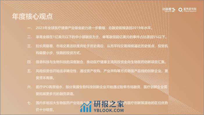 2023年全球医疗健康投融资分析报告 - 第4页预览图