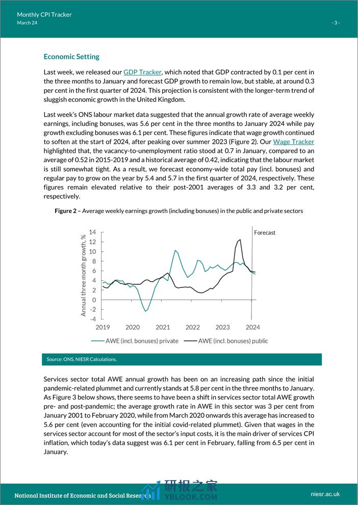 英国国家经济和社会研究所-英国月度CPI追踪-明天的货币政策委员会会议预计不会降息（英）-2024.3-7页 - 第3页预览图