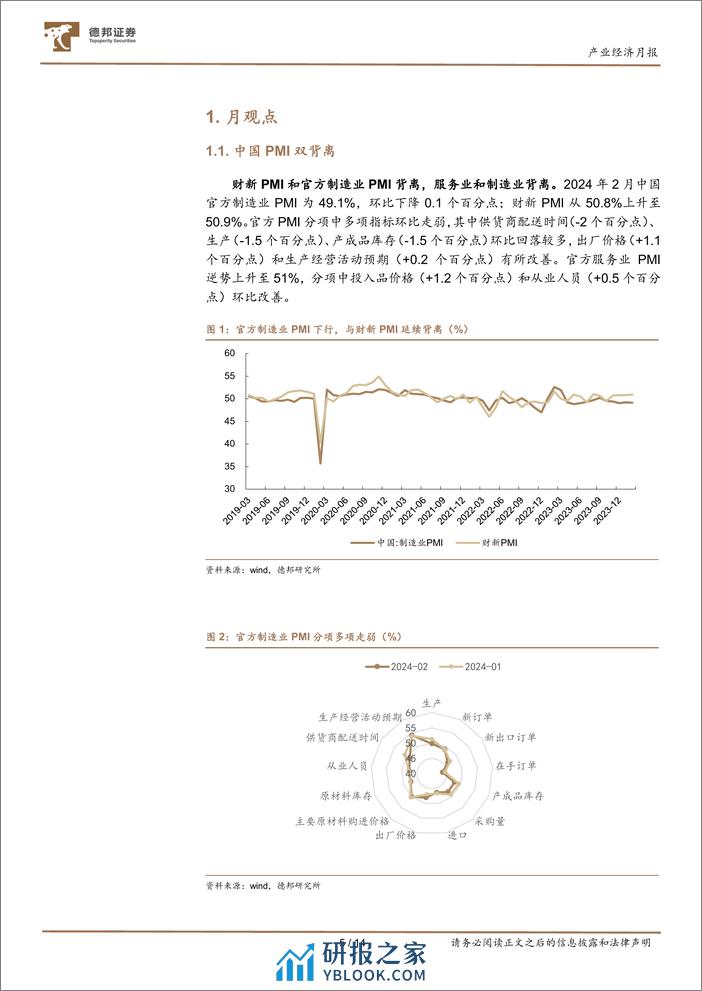 产业经济月报：关注机构重仓顺周期因子-20240303-德邦证券-14页 - 第5页预览图