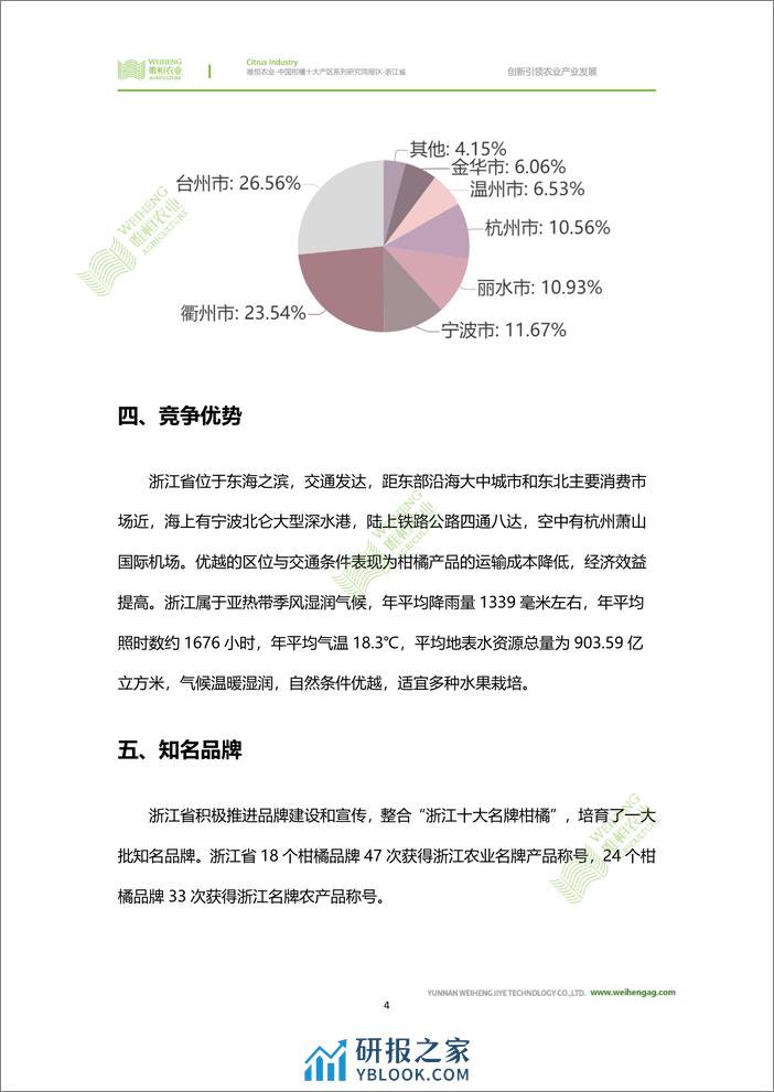 农小蜂-中国柑橘十大产区系列研究简报（九）-浙江省 - 第7页预览图