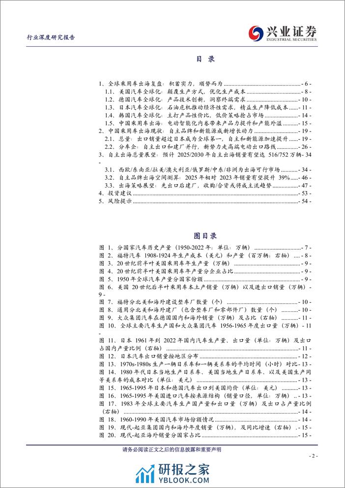 2024中国乘用车出海专题报告（全球市场复盘、现状及展望） - 第2页预览图