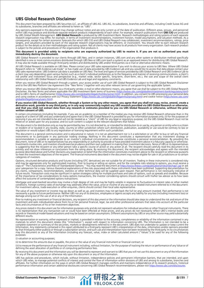 UBS Economics-Global Economic Perspectives _The US recession probability i...-106917647 - 第7页预览图