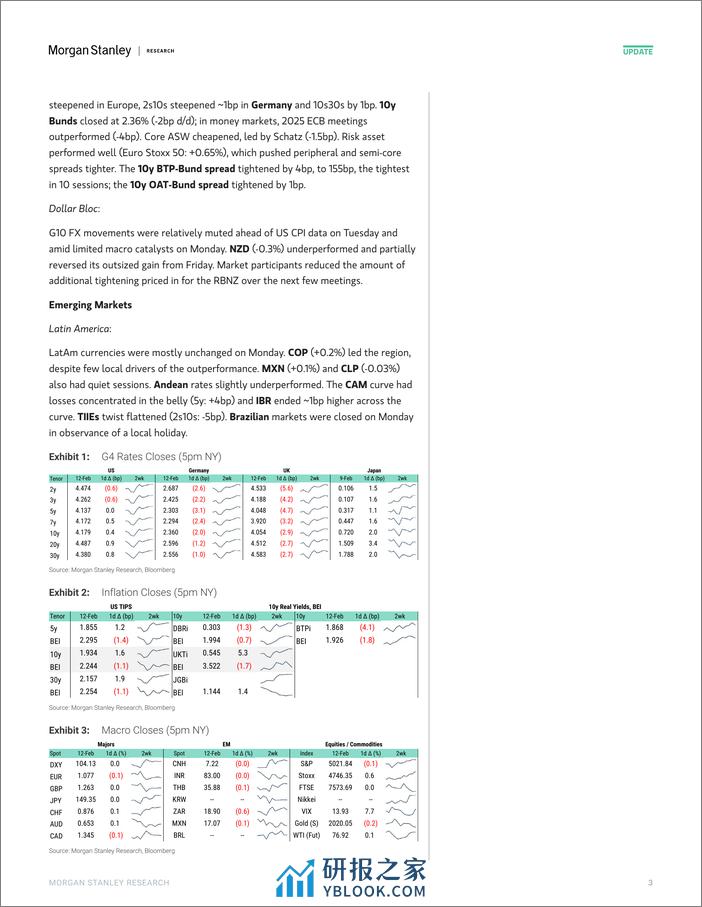 Morgan Stanley Fixed-Global Macro Commentary February 12-106494829 - 第3页预览图