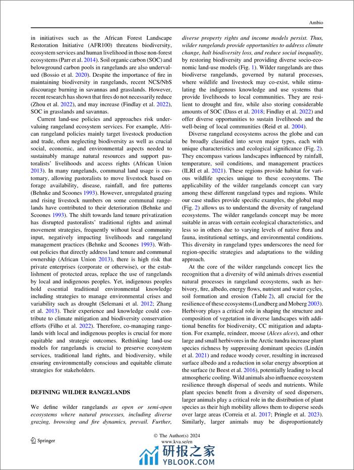 荒野牧场作为自然气候机遇：将气候行动与生物多样性保护和社会转型联系起来 - 第4页预览图