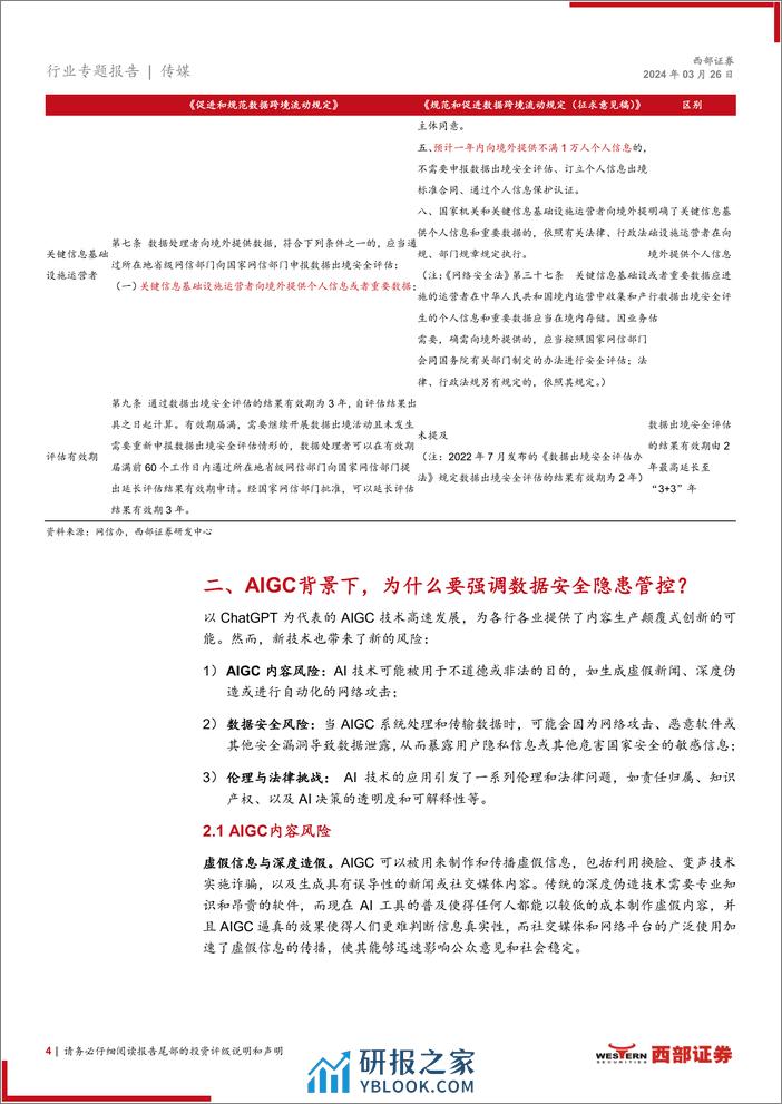 西部证券-传媒行业专题报告-AI系列专题：促进AIGC产业发展与数据安全 - 第4页预览图