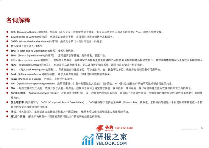 SSS-2021年跨境电商独立站行业概览 - 第6页预览图