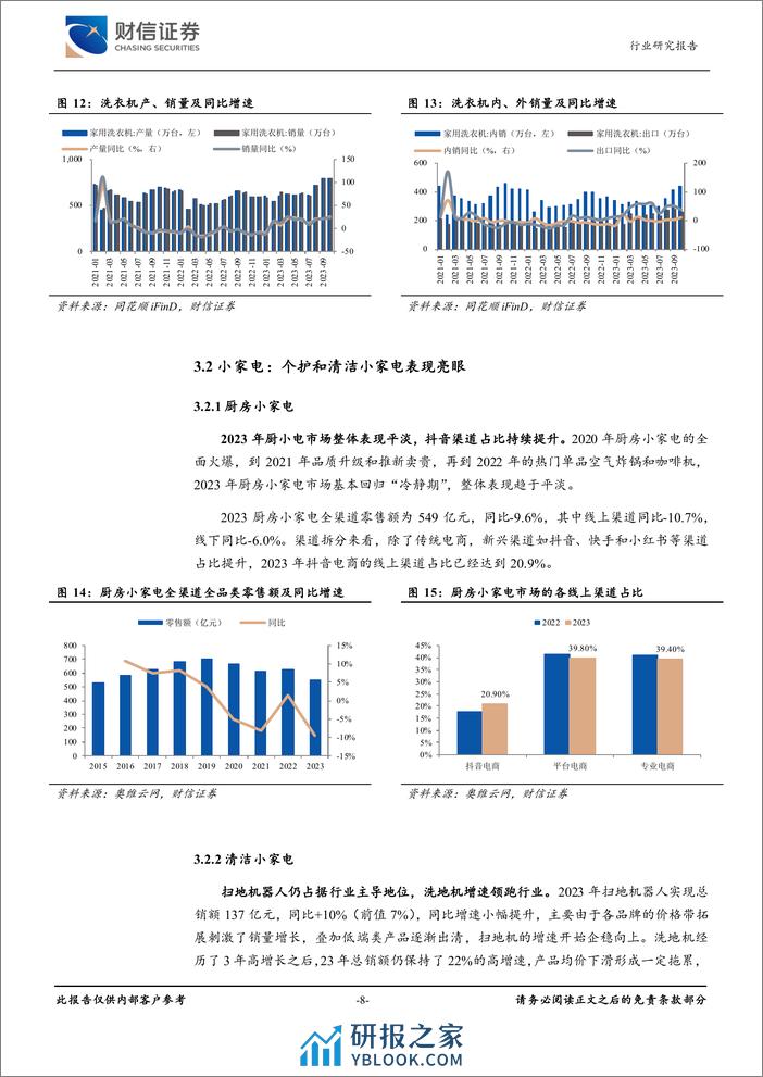 家用电器行业月度点评：白电景气度较高，外销继续提速-20240223-财信证券-13页 - 第8页预览图