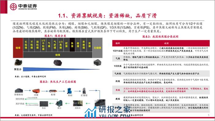 中泰证券：炼焦煤专题报告-优质资源为王-价值重估开启 - 第5页预览图