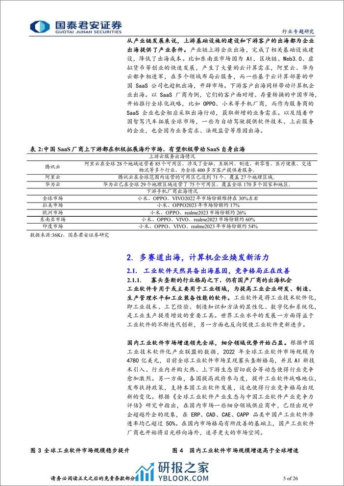 计算机行业专题研究：计算机积极出海，创新潜力激荡新兴市场 - 第5页预览图