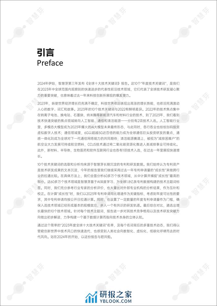 2023年度全球十大技术关键词-智慧芽创新研究中心 - 第2页预览图