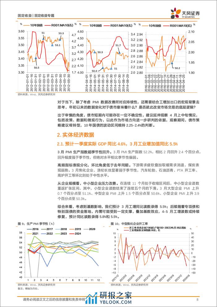 固收数据预测专题：PMI超预期，如何展望宏观数据和债市？-240402-天风证券-24页 - 第8页预览图