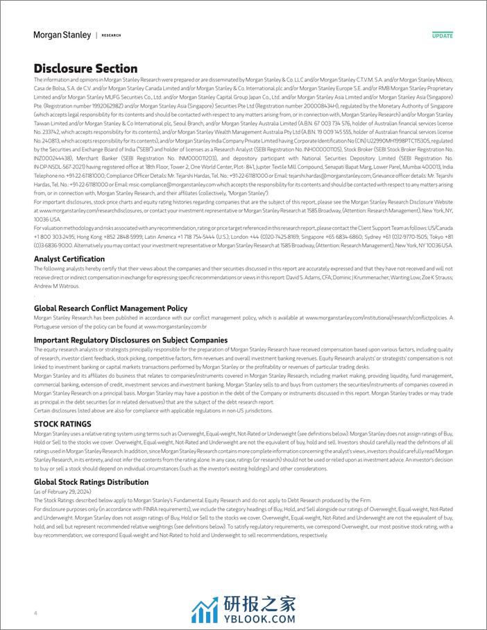 Morgan Stanley Fixed-Global Macro Strategy Global FX Positioning Long EURCHF P...-106837525 - 第4页预览图