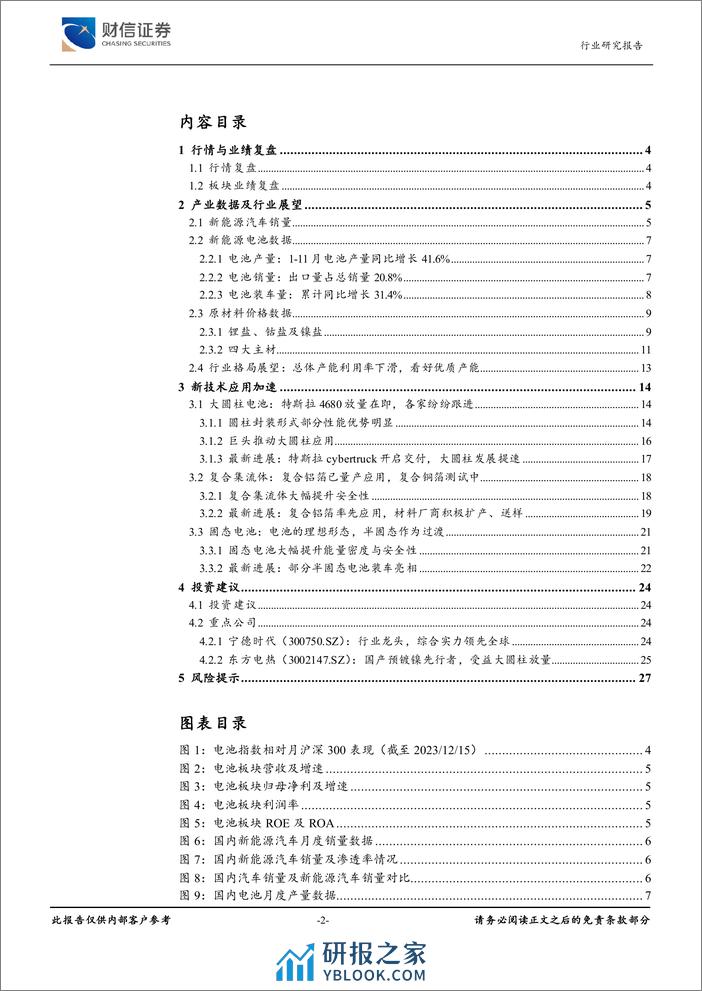 财信证券：新能源电池行业深度-产业增速回落-复合集流体和大圆柱应用提速 - 第2页预览图