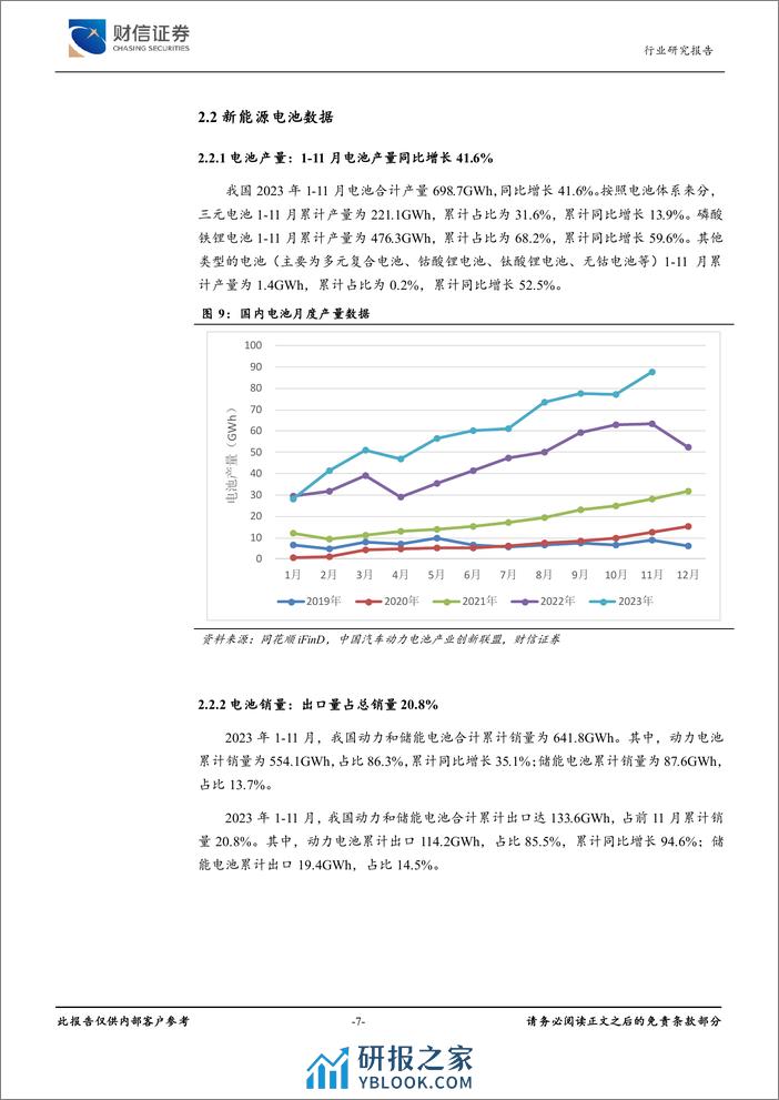 财信证券：新能源电池行业深度-产业增速回落-复合集流体和大圆柱应用提速 - 第7页预览图