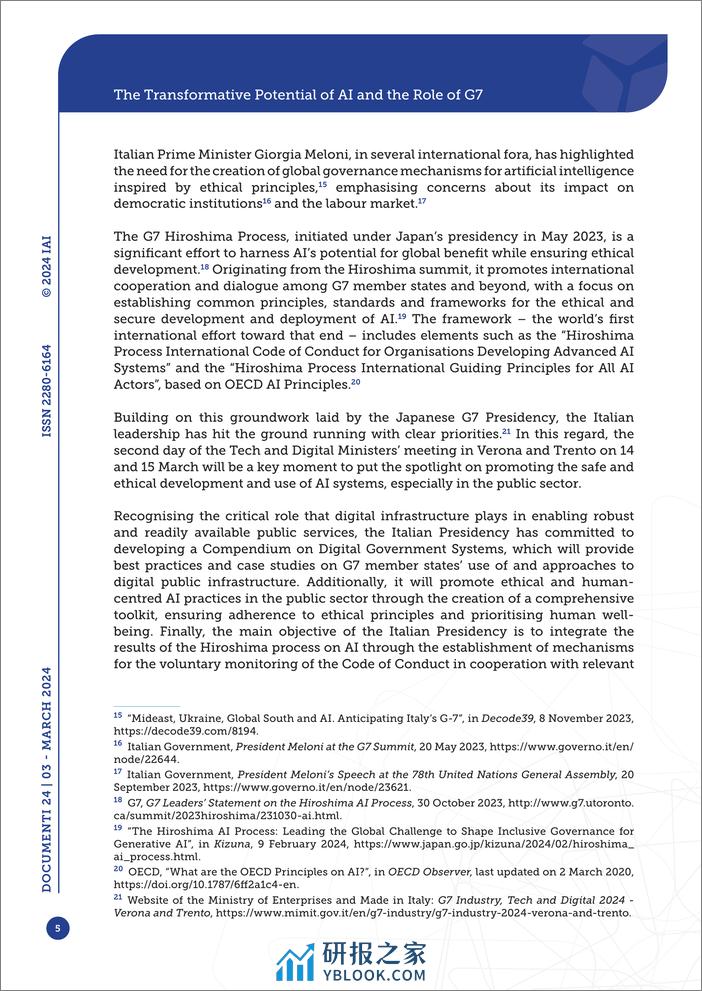 国际事务研究院-人工智能的变革潜力与七国集团的作用（英）-2024.3-12页 - 第5页预览图