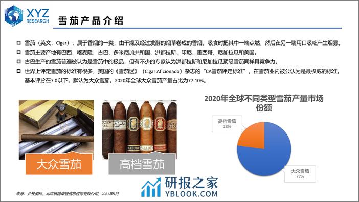 研精毕智：2021全球及中国雪茄市场分析 - 第3页预览图