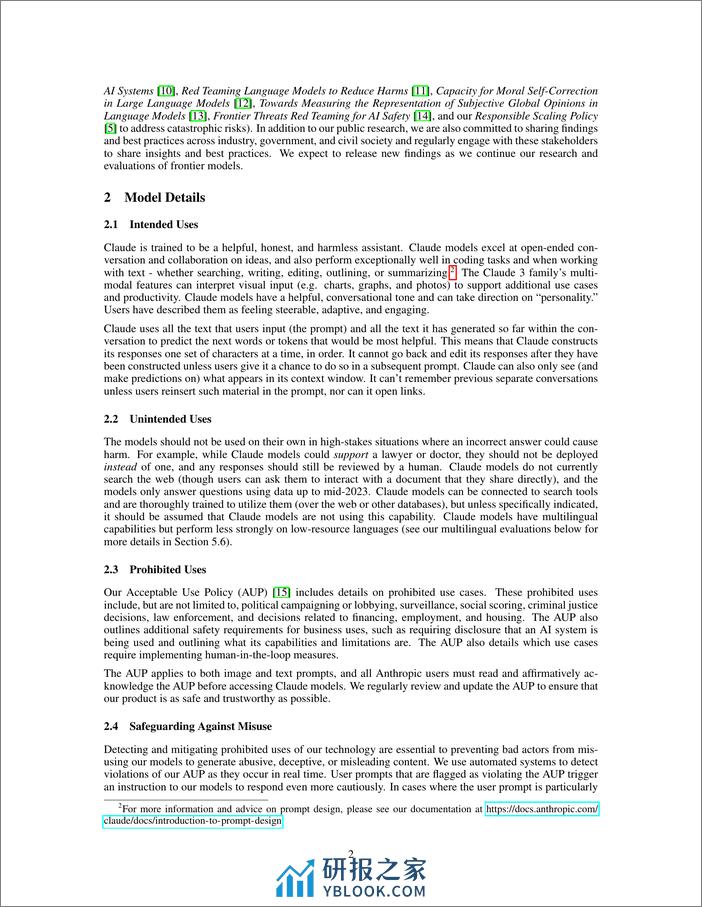 AnthropicClaude3技术报告（英） - 第2页预览图