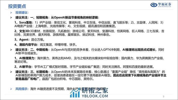 深度报告-20240314-华福证券-传媒OpenAI的飞轮_AI新品_巨量融资_算力__35页_3mb - 第3页预览图