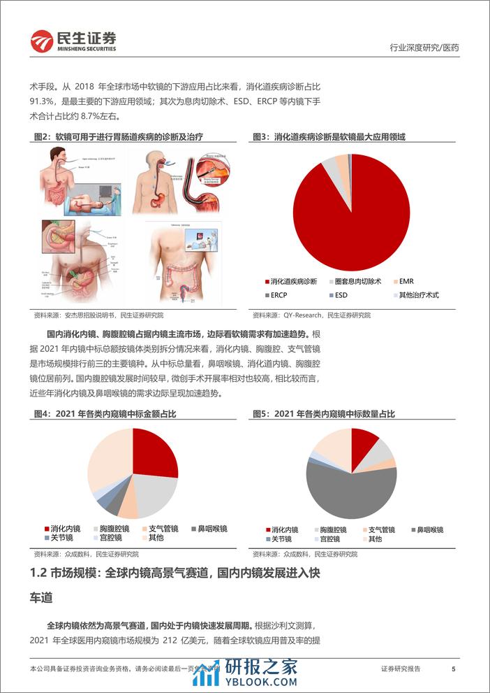 软式内窥镜行业深度报告-内镜市场空间广阔-国产替代扬帆起航-民生证券 (1) - 第5页预览图