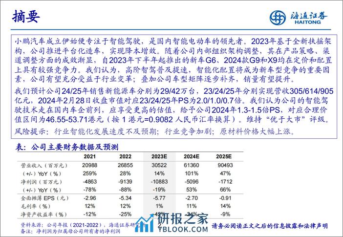 2024小鹏汽车企业研究报告：长空无崖，鹏程万里 - 第2页预览图