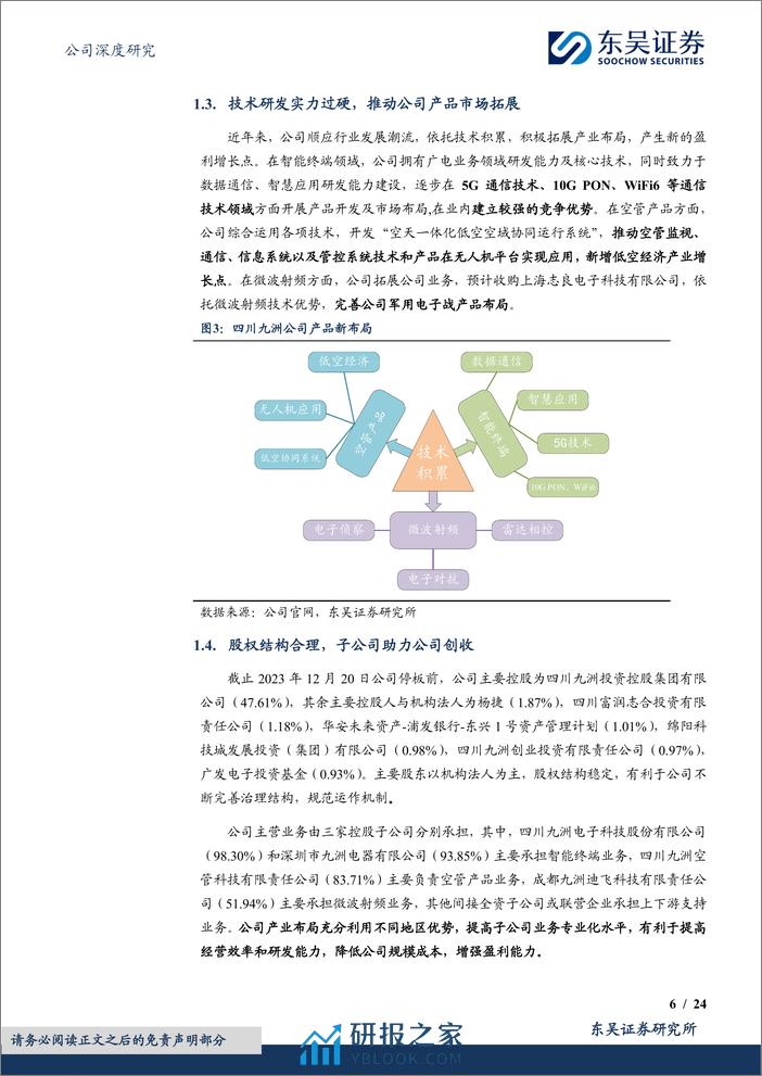 深度报告-20240116-东吴证券-四川九洲-000801.SZ-拥抱低空经济_赋能电子对抗_国企强兵军民两翼齐飞_24页 - 第6页预览图