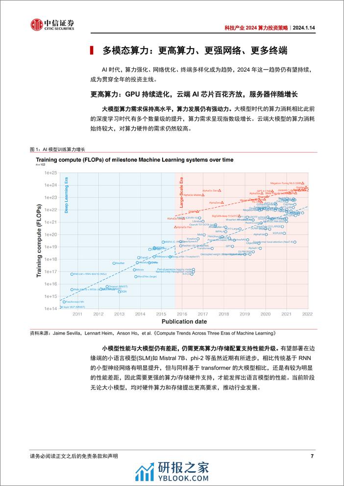 科技行业产业2024算力投资策略：多模态推动技术迭代，国产化助力产业成长 - 第7页预览图