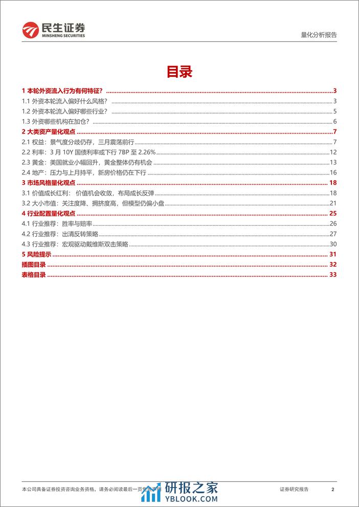 三月配置视点：本轮外资流入行为有何特征？-20240305-民生证券-34页 - 第2页预览图