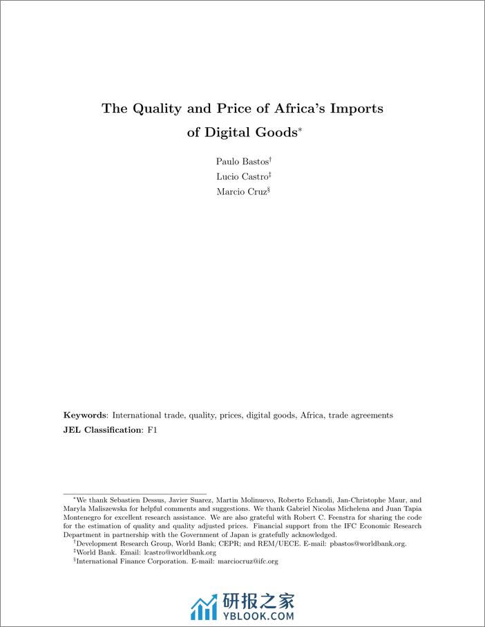 世界银行-非洲数字商品进口的质量和价格（英）-2024.3-47页 - 第3页预览图