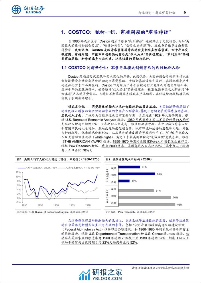 商业贸易行业专题报告：COSTCO：穿越周期的力量—构建最极致和纯粹的商业哲学 - 第6页预览图