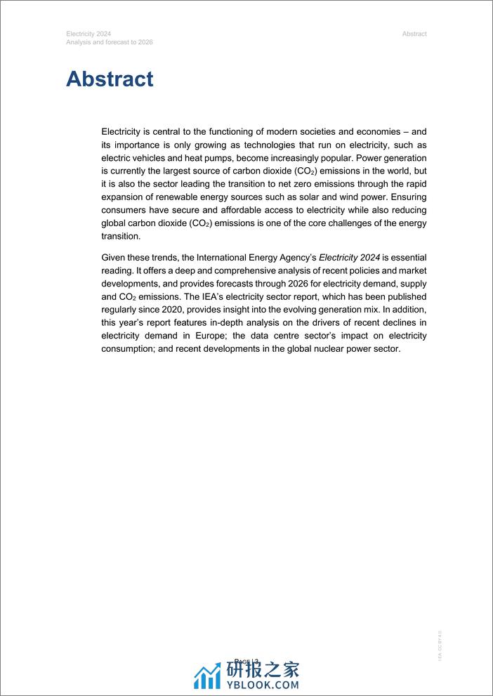 2024年电力分析与2026年预测报告（英文版）-国际能源署 - 第3页预览图