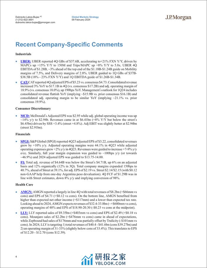 JPMorgan-US Equity Strategy 4Q23 Earnings Update-106445381 - 第4页预览图