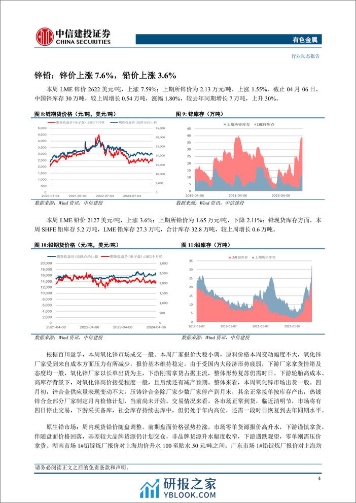 有色金属行业：贵金属与工业金属价格突破上行-240407-中信建投-13页 - 第6页预览图