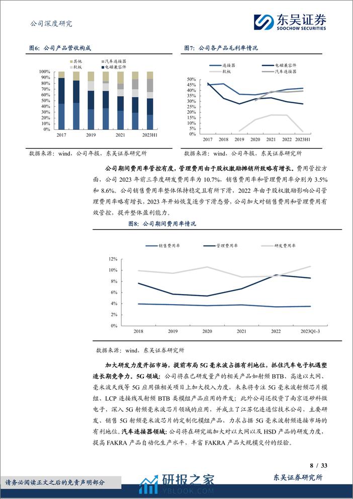 东吴证券-电连技术-300679-手机射频连接器国内领军者，车载高速连接器放量助力业绩再腾飞 - 第8页预览图