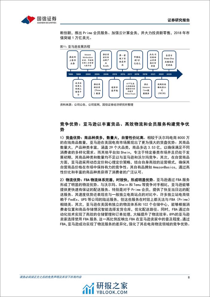 美国电商行业深度：新兴跨境电商快速扩张，Amazon等头部电商平台下沉市场份额承压 - 第8页预览图