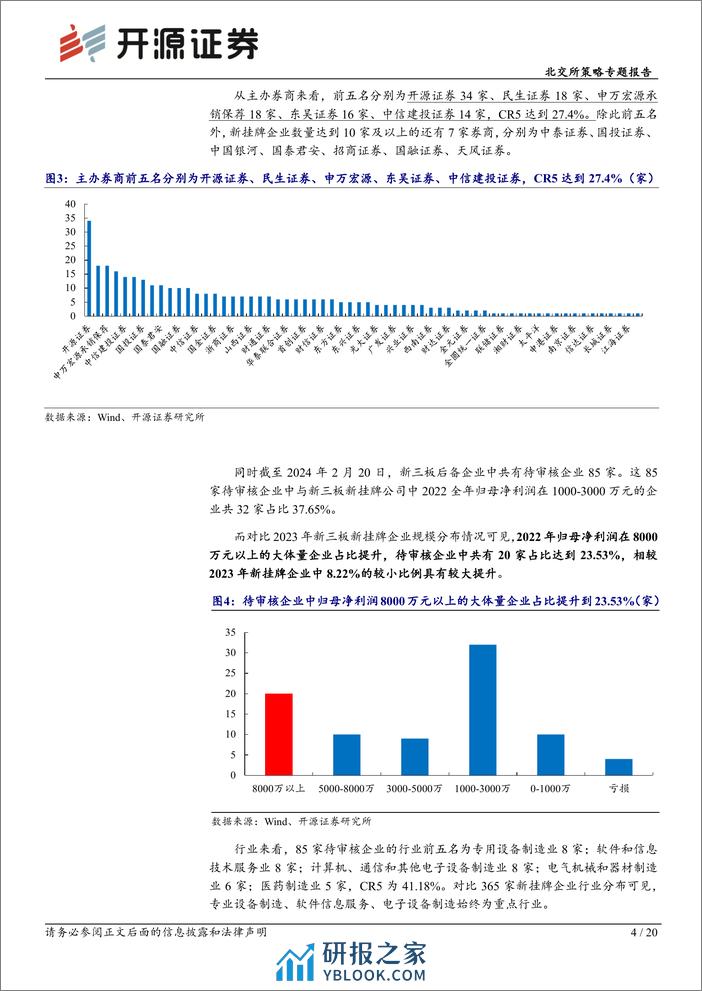 北交所策略专题报告：新三板大体量企业挂牌声势渐起，关注龙头、强科创属性标的-20240225-开源证券-20页 - 第4页预览图