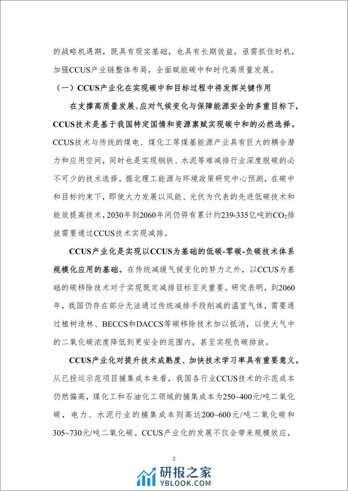 北京理工大学：实现碳中和目标的CCUS产业发展展望 - 第4页预览图