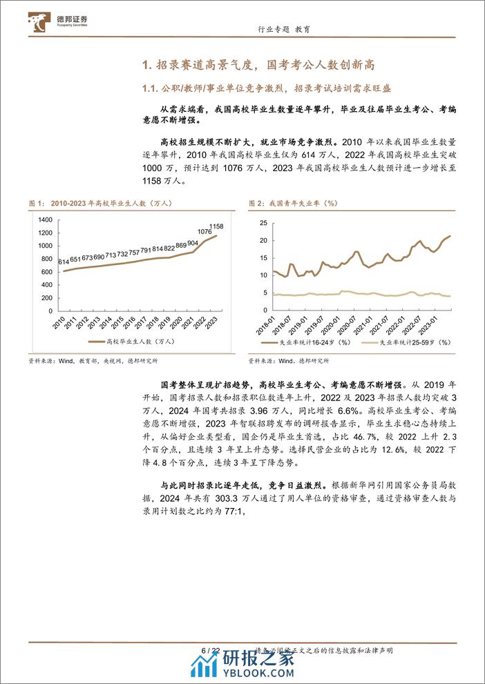 教育行业专题：招录市场需求强劲，华图中公扬帆起航-240402-德邦证券-22页 - 第6页预览图