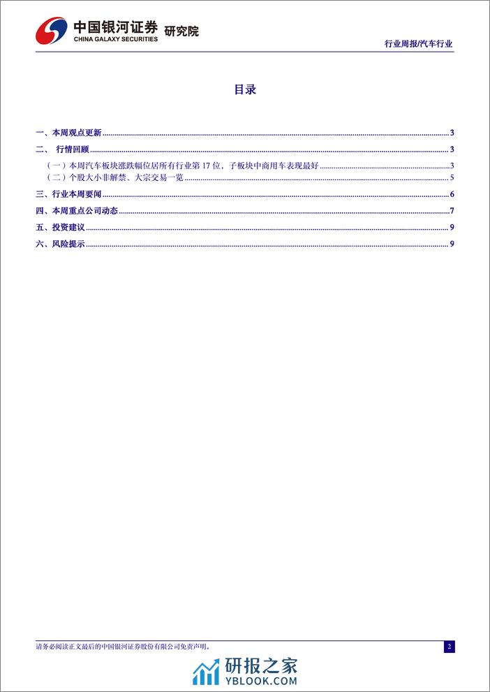 汽车行业周报：自主品牌3月新能源销量集体回暖，汽车金融政策优化提振消费-240407-银河证券-11页 - 第2页预览图