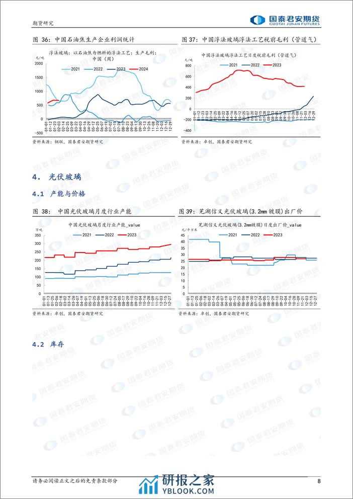 玻璃：短期调整 中期震荡 纯碱，中期仍偏弱-20240204-国泰期货-15页 - 第8页预览图