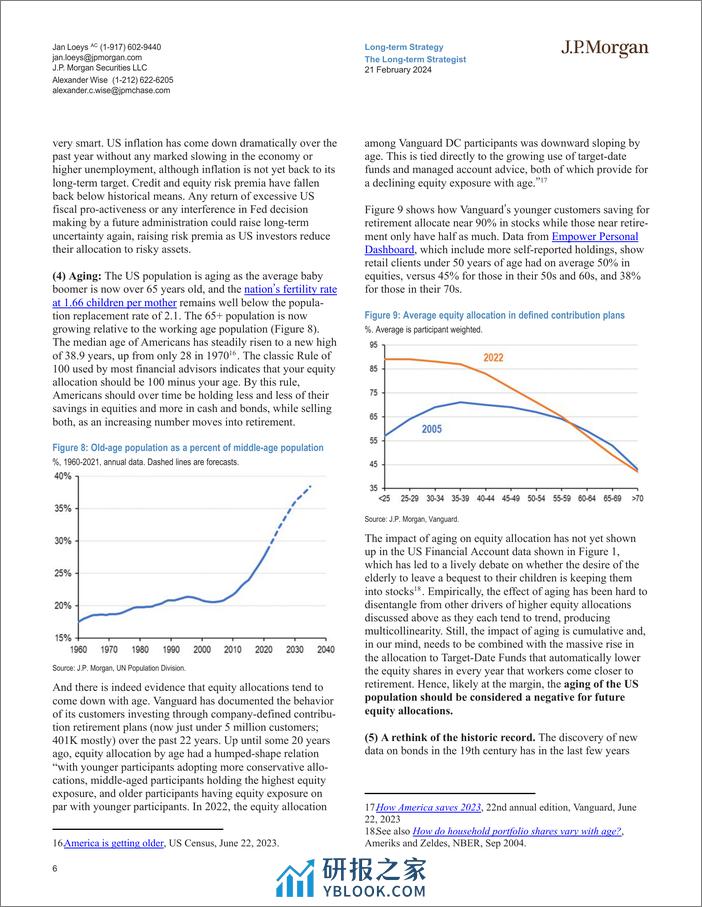 JPMorgan Econ  FI-The Long-term Strategist Will Americans continue to love equ...-106616727 - 第6页预览图