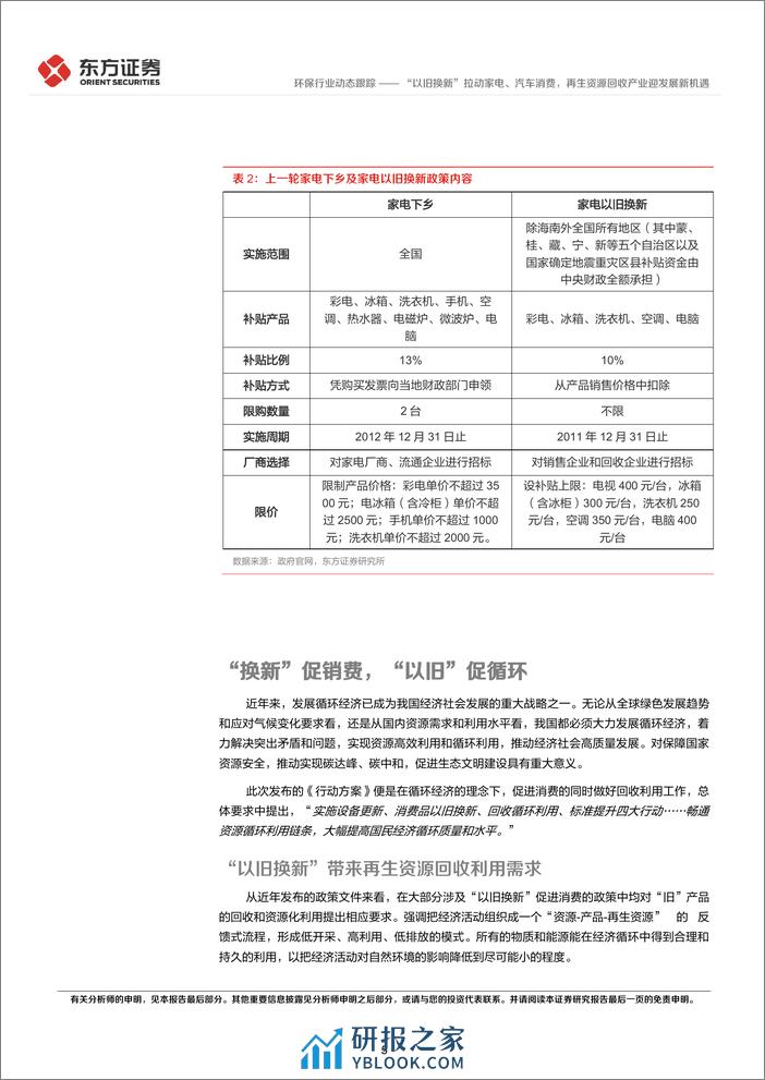 环保行业动态跟踪：“以旧换新”拉动家电、汽车消费，再生资源回收产业迎发展新机遇-240315-东方证券-15页 - 第5页预览图