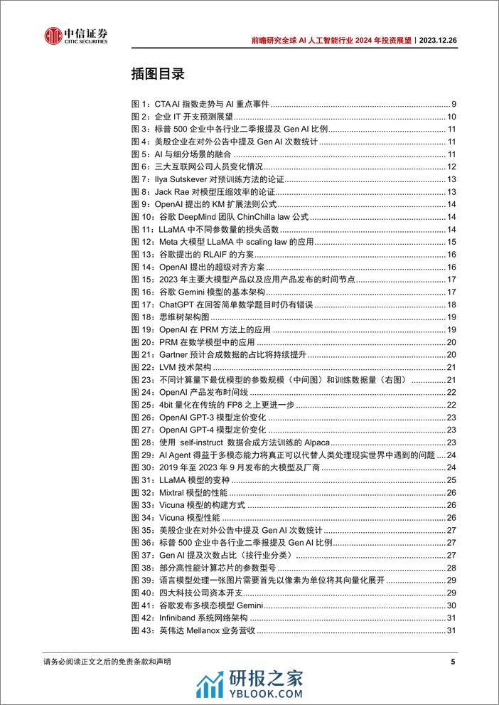 中信证券：2024年投资展望：算法进步+应用落地，商业闭环逐步形成 - 第5页预览图