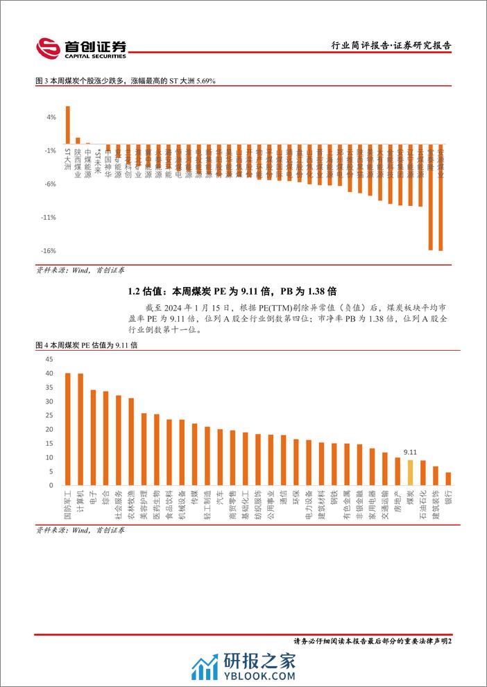 煤炭开采行业简评报告：“寒潮”来袭，煤价有望企稳反弹-首创证券 - 第3页预览图